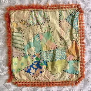 Vintage Quilted Patchwork‎ Colorful Pillowcase